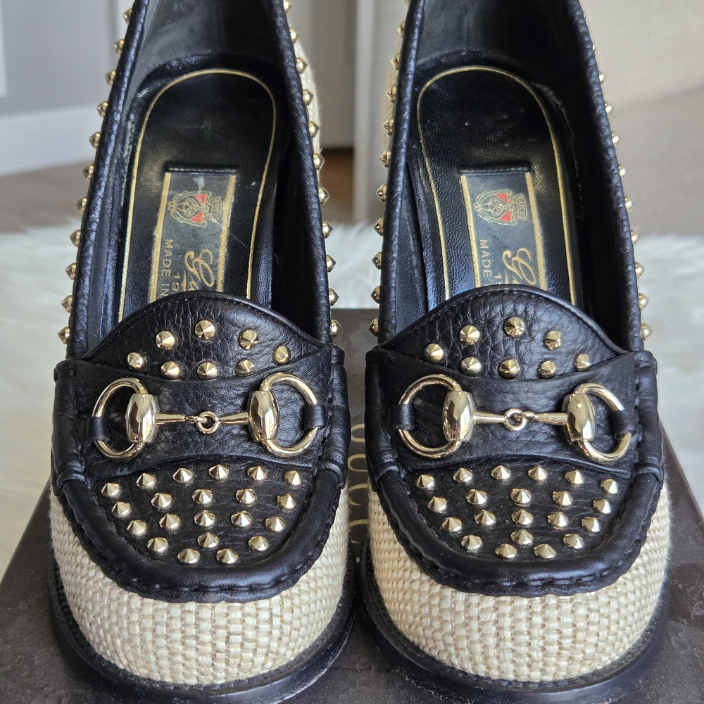 GUCCI Rare 60Th Anniversary Alyssa Loafer Pumps - Picture 2 of 7